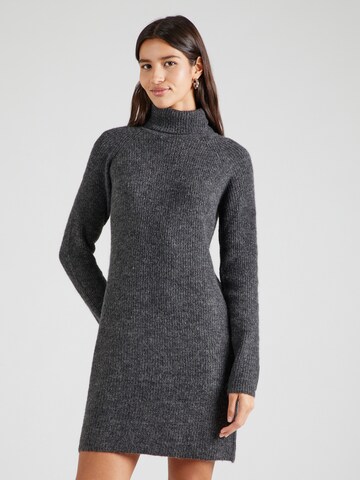 PIECES Knitted dress 'Ellen' in Grey: front