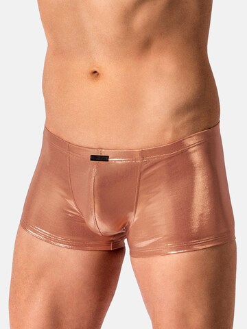 Manstore Boxer shorts ' M2614 Micro Pants ' in Bronze: front