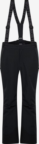 Regular Pantalon outdoor 'Hilfried' North Bend en noir : devant