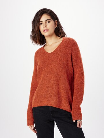 MOS MOSH Sweter w kolorze pomarańczowy: przód