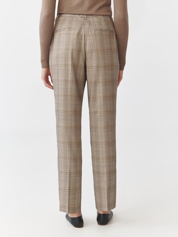 Regular Pantalon à plis ' LATONI 2' TATUUM en marron