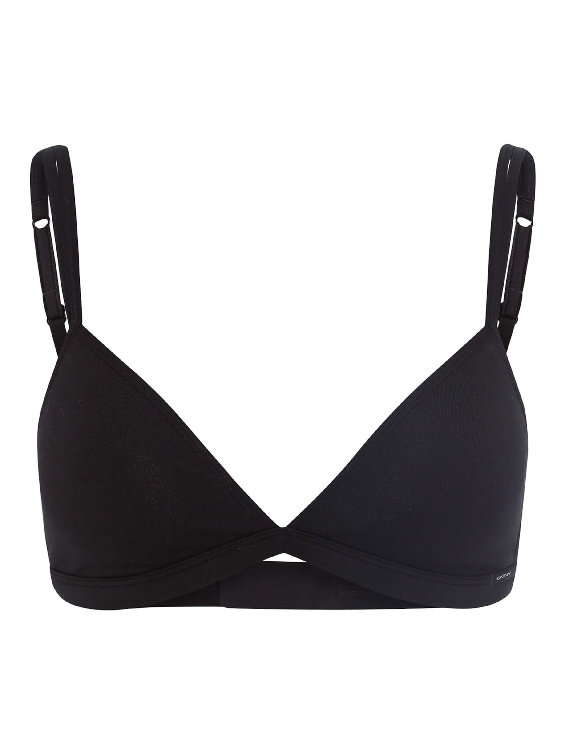 Soutien-gorge ' Cotton Essentials ' Skiny en noir : devant