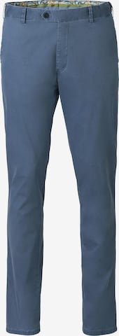 MEYER Regular Chino Pants 'Oslo' in Blue: front