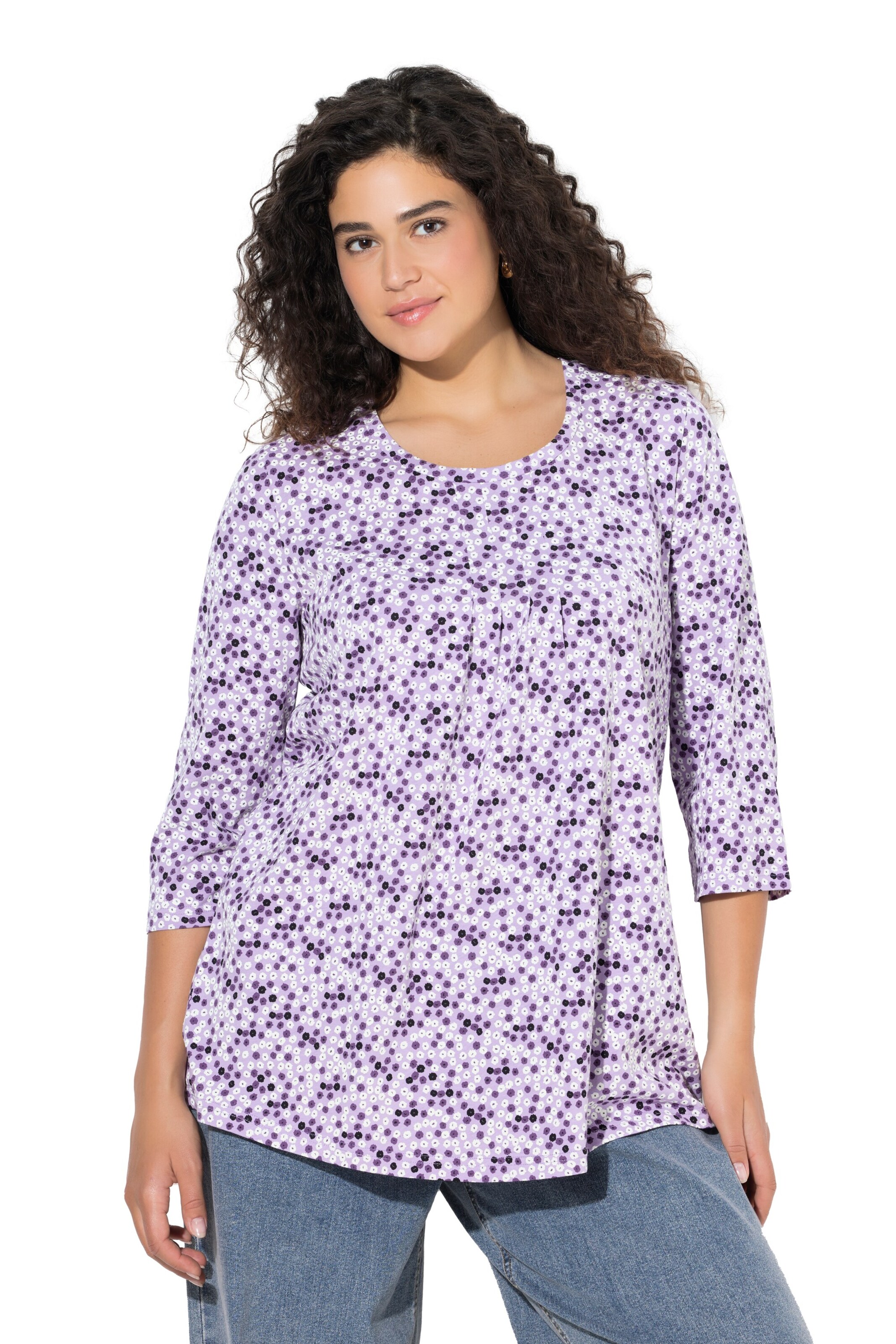 Ulla Popken Shirt in Purple: front