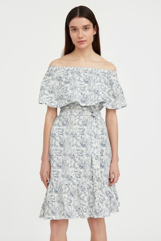 Finn Flare Sommerkleid in Blau: Vorderseite