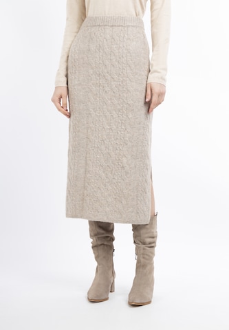 DreiMaster Vintage Rok in Beige: voorkant