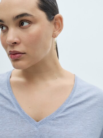 Tricou 'LINITO' de la MANGO pe albastru