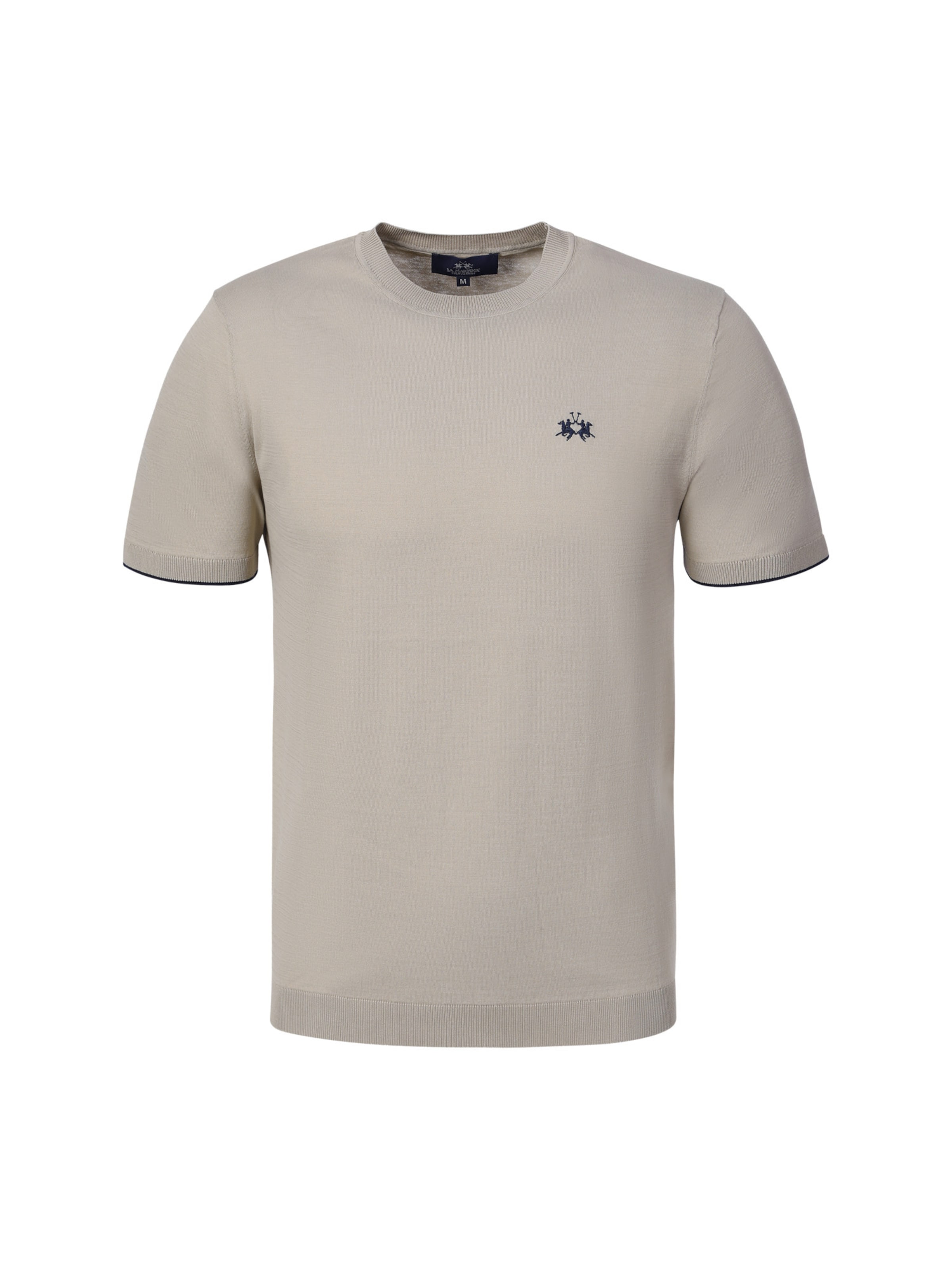 La Martina Performance Shirt 'MCS015' in Beige: front