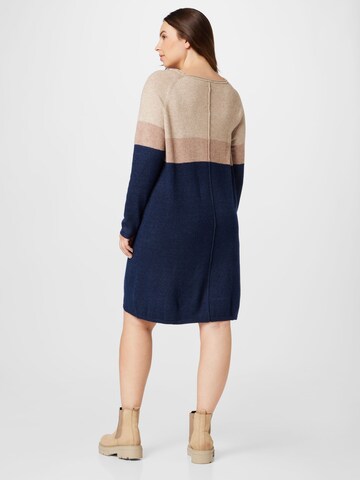 ONLY Carmakoma Knit dress 'Laura' in Blue