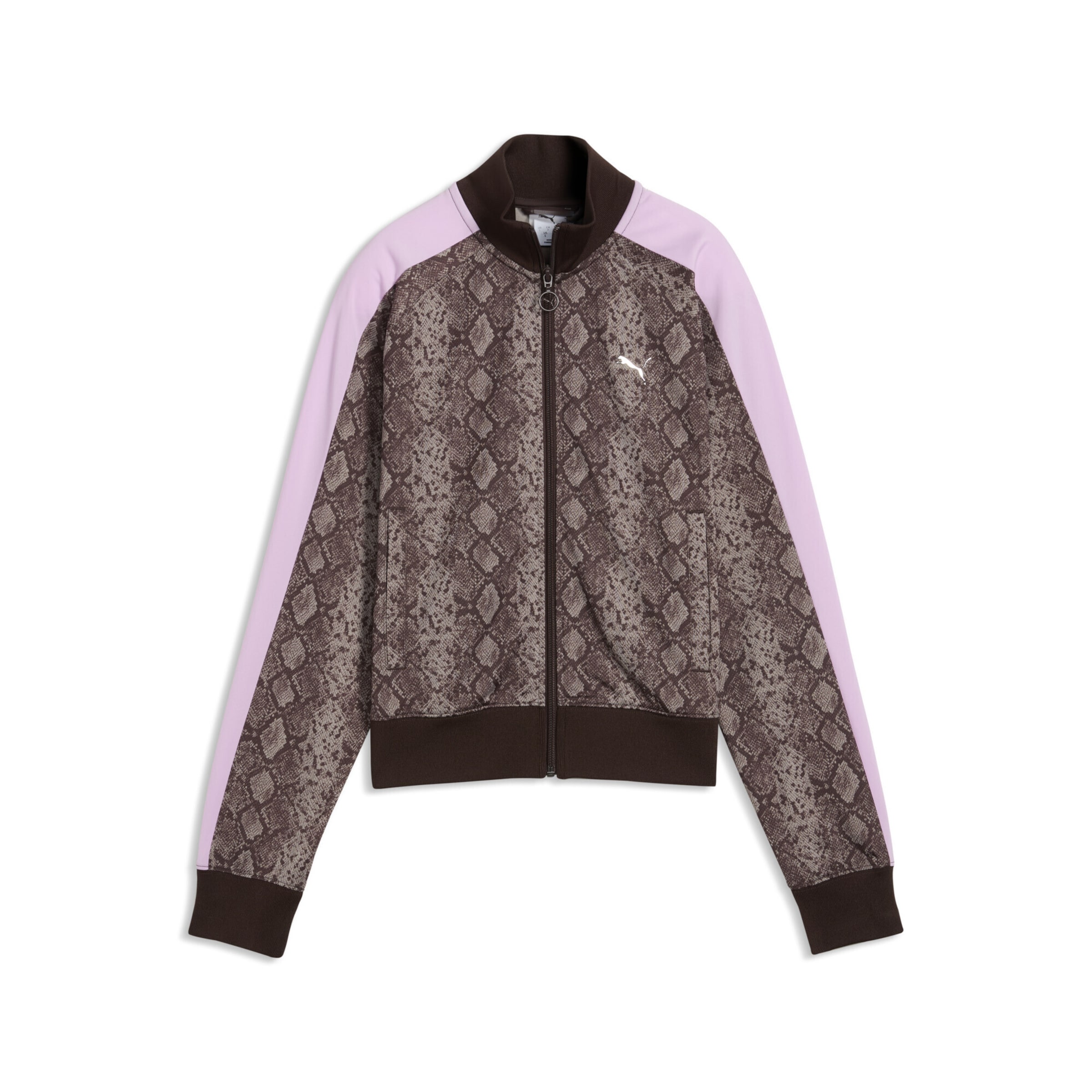 PUMA Sweat jacket 'T7' in Brown: front