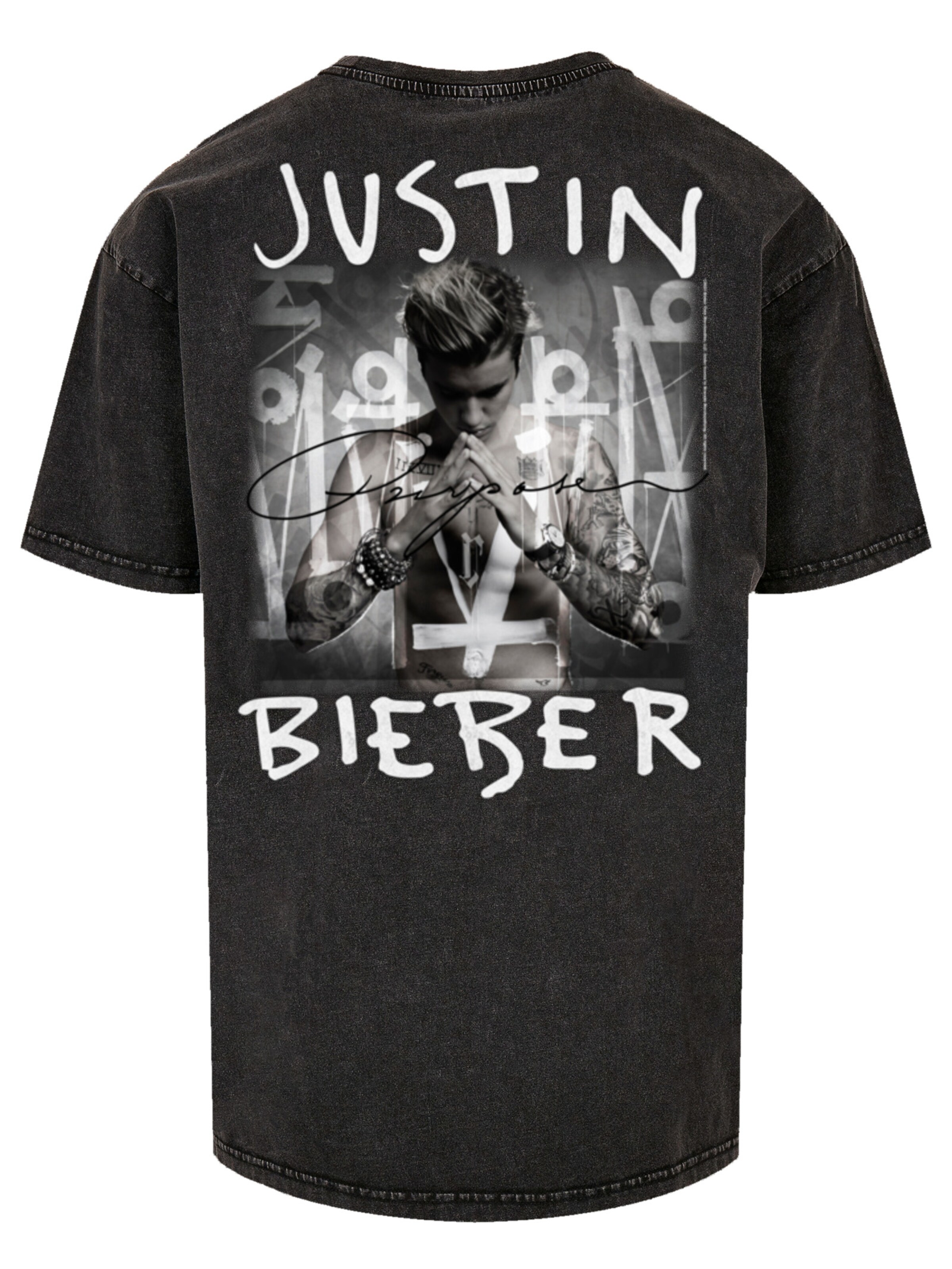 F4NT4STIC Shirt 'Justin Bieber' in Black