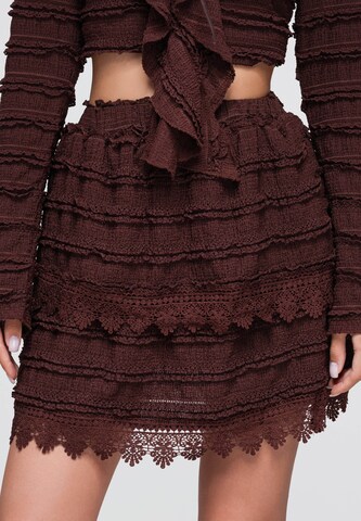 Jupe ' OW-GL-E0015' Ombre en marron