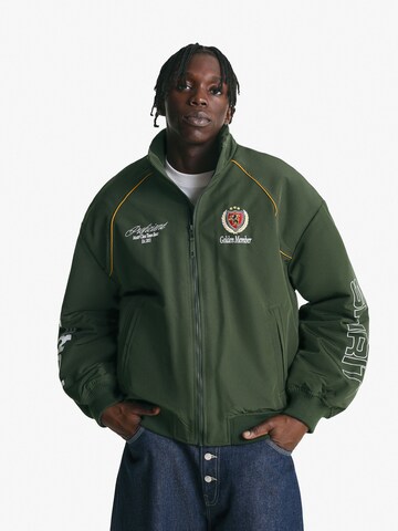 Veste mi-saison Bershka en vert : devant