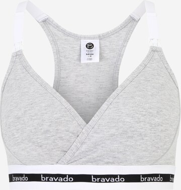 Bravado Designs Nursing Bra in Grey: front