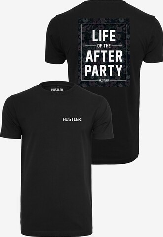 Mister Tee Shirt 'Afterparty' in Zwart