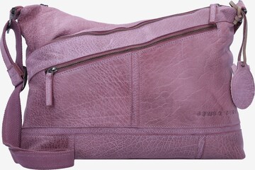 Greenland Nature Crossbody Bag in Purple: front