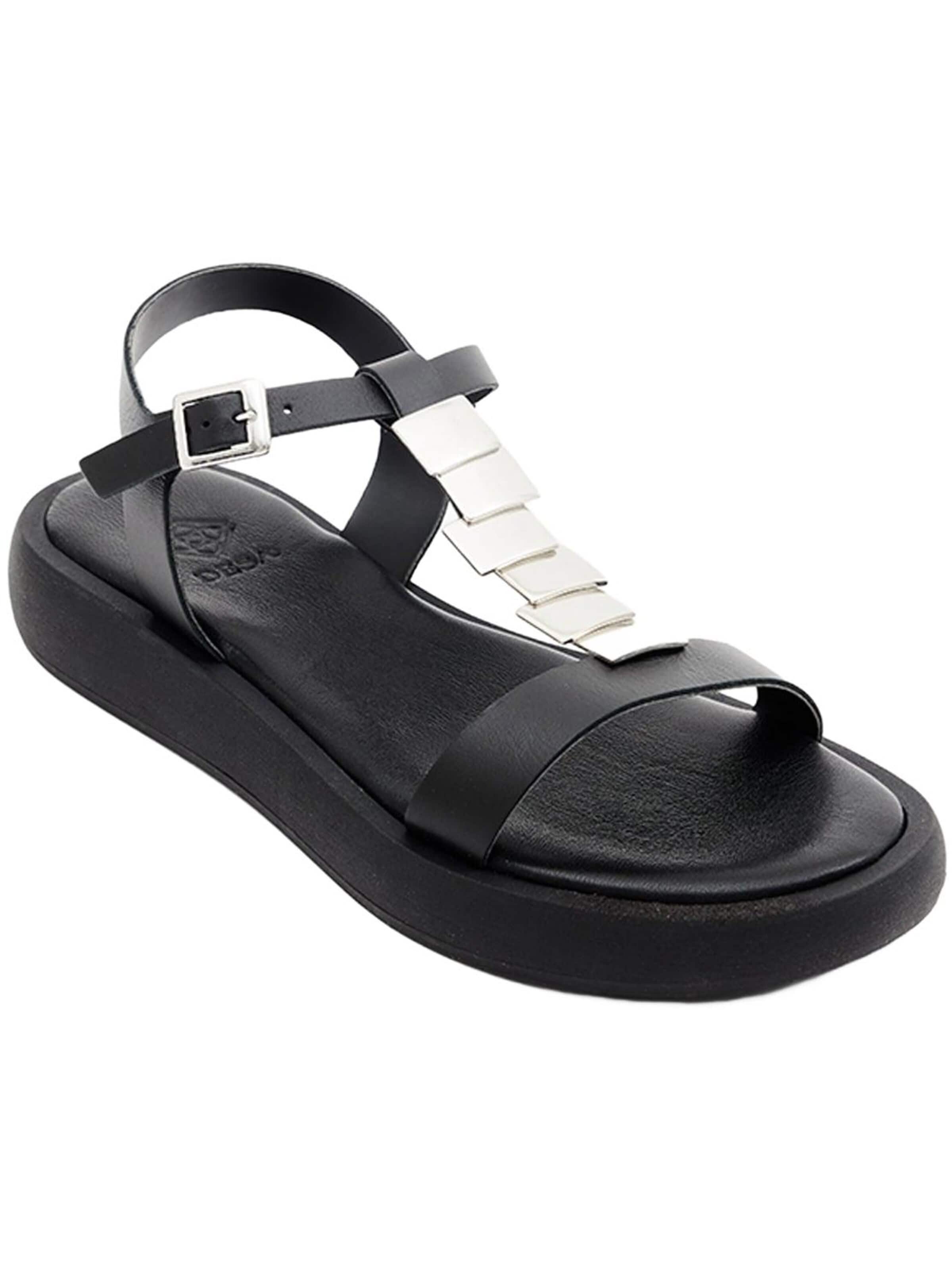 Desa Sandals 'Sandalen' in Black: front