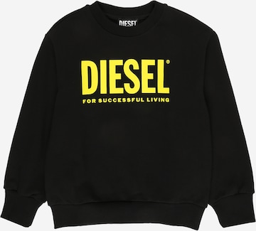 DIESEL Sweatshirt 'DIVISION' in Schwarz: front