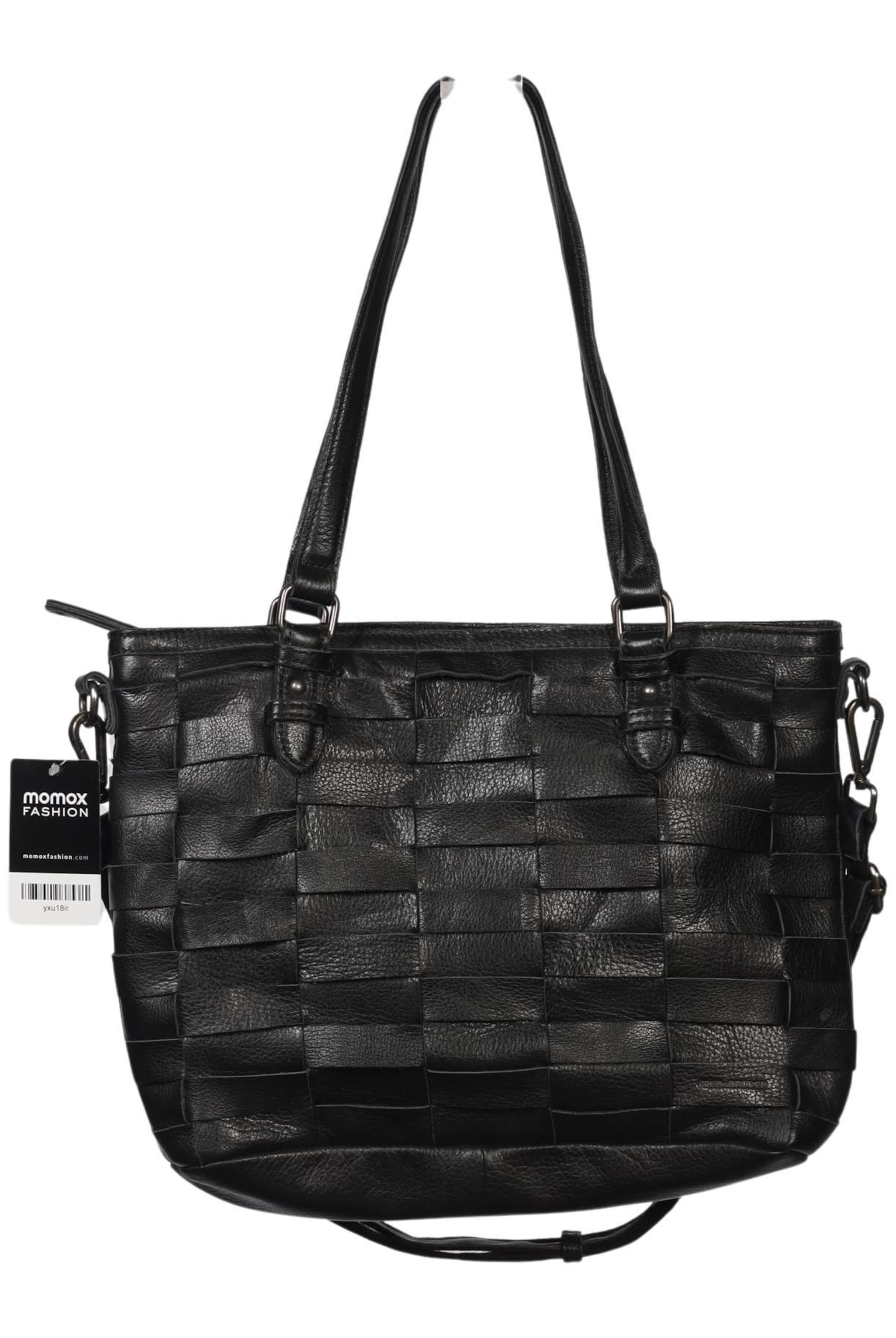 FREDsBRUDER Handtasche gross Leder One Size in Schwarz: Vorderseite