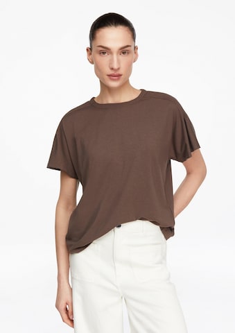 T-shirt COMMA en marron : devant