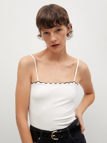 MANGO Top 'MISPIA' in White: front