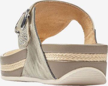 Rieker T-bar sandals in Grey