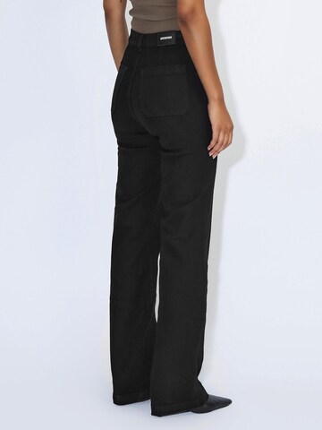 Dr. Denim Slimfit Jeans 'Drdenimmoxy High Straight Patch Pocke'‌ in Schwarz