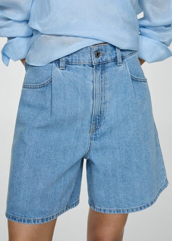 MANGO Loose fit Jeans 'Marina' in Blue: front