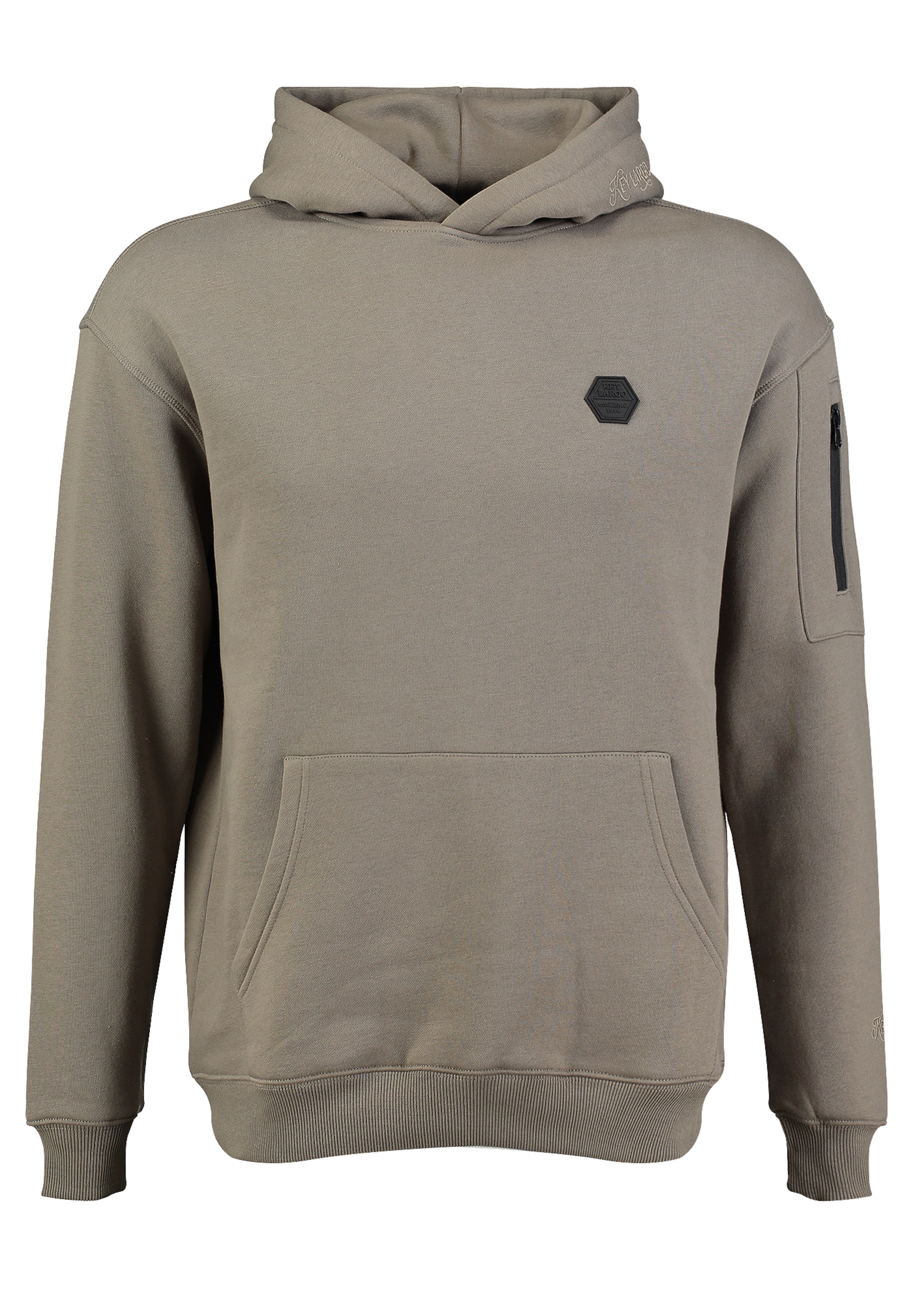 Felpa di Key Largo in beige: frontale