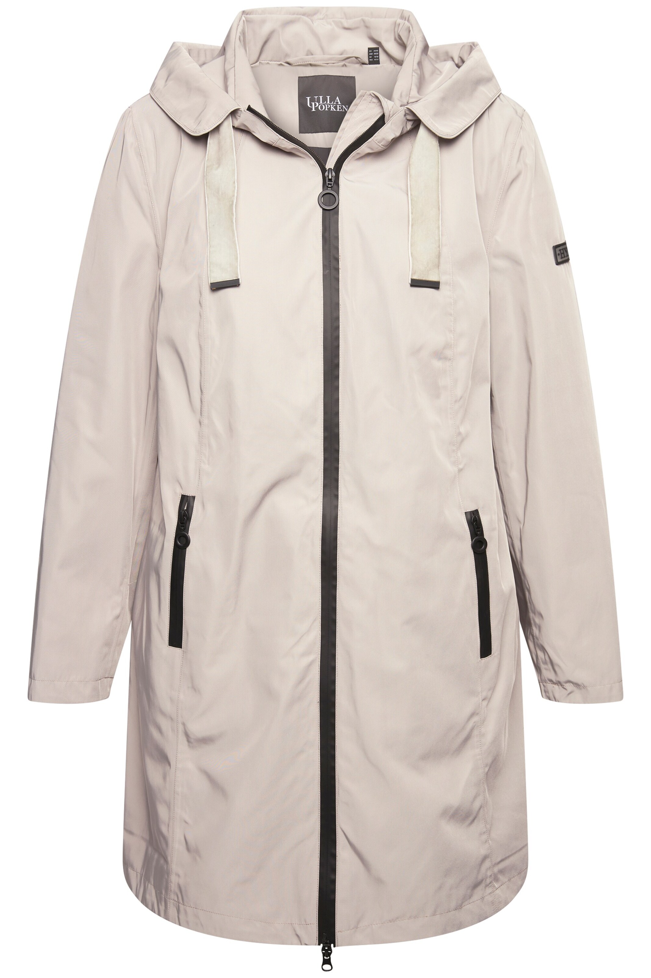 Ulla Popken Functionele jas in Grijs: voorkant