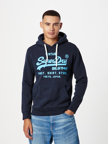 zils Superdry Sportisks džemperis: no priekšpuses