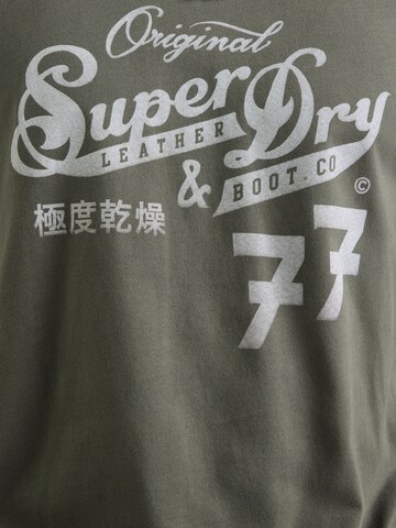 T-Shirt 'Leather & Boot' Superdry & Co en vert
