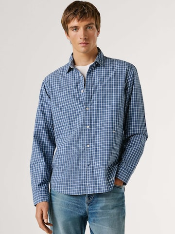 Coupe regular Chemise 'PRESLEY' Pepe Jeans en bleu : devant