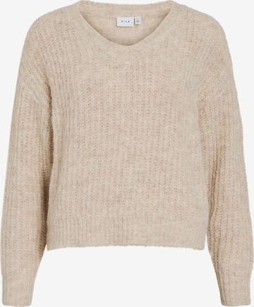 VILA Sweater 'VILampe' in Brown: front