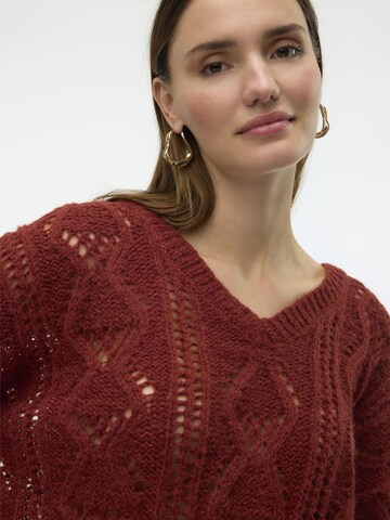 VERO MODA Pullover 'VMNewerin' i brun