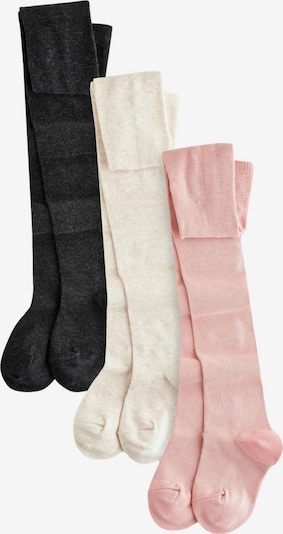 Next Sukkahousut värissä kerma / vaalea pinkki / meleerattu musta, Tuotenäkymä