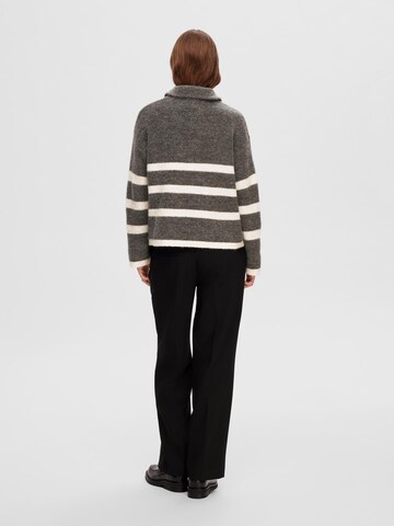 SELECTED FEMME Pulover 'Maline' | siva barva