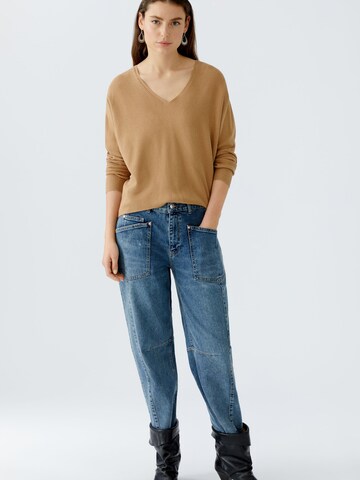 OUI Sweater 'FREYJA' in Brown