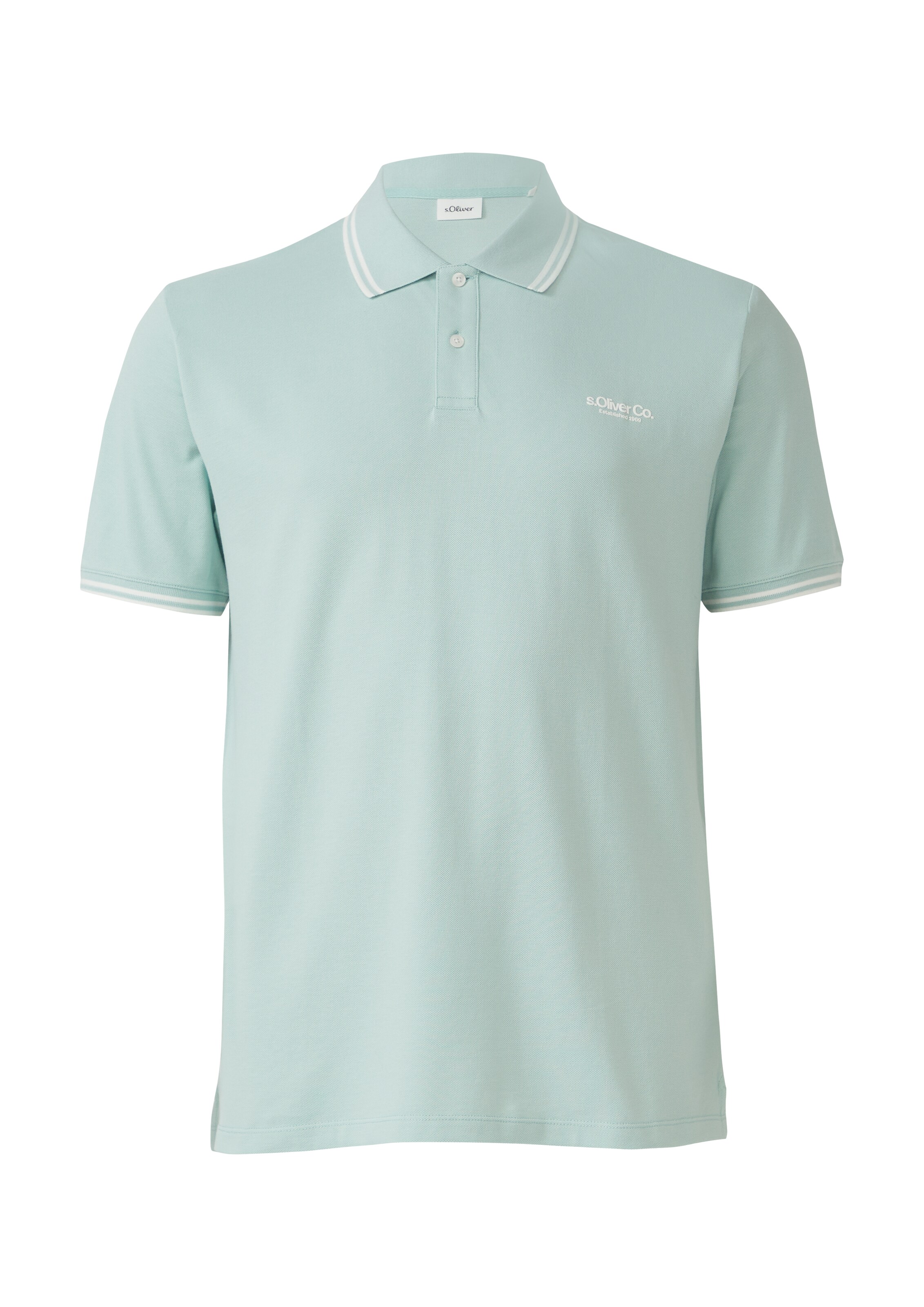 s.Oliver Men Big Sizes Poloshirt in Grün: Vorderseite