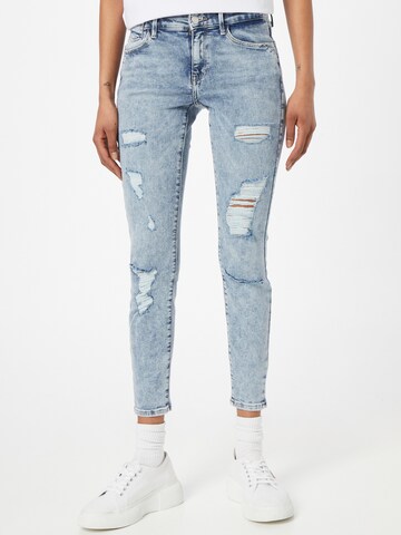 Skinny Jean 'Carmen' ONLY en bleu : devant