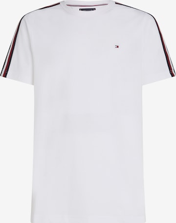 T-Shirt 'GLOBAL STRIPE' TOMMY HILFIGER en blanc : devant
