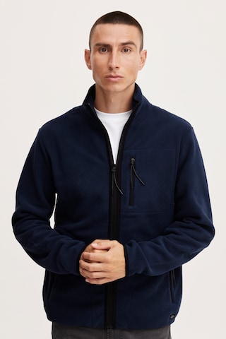 BLEND Fleece jacket in Blue: front