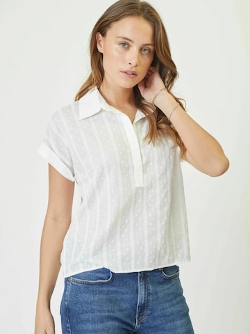 co'couture Bluse 'Maddie' in Weiß: Vorderseite