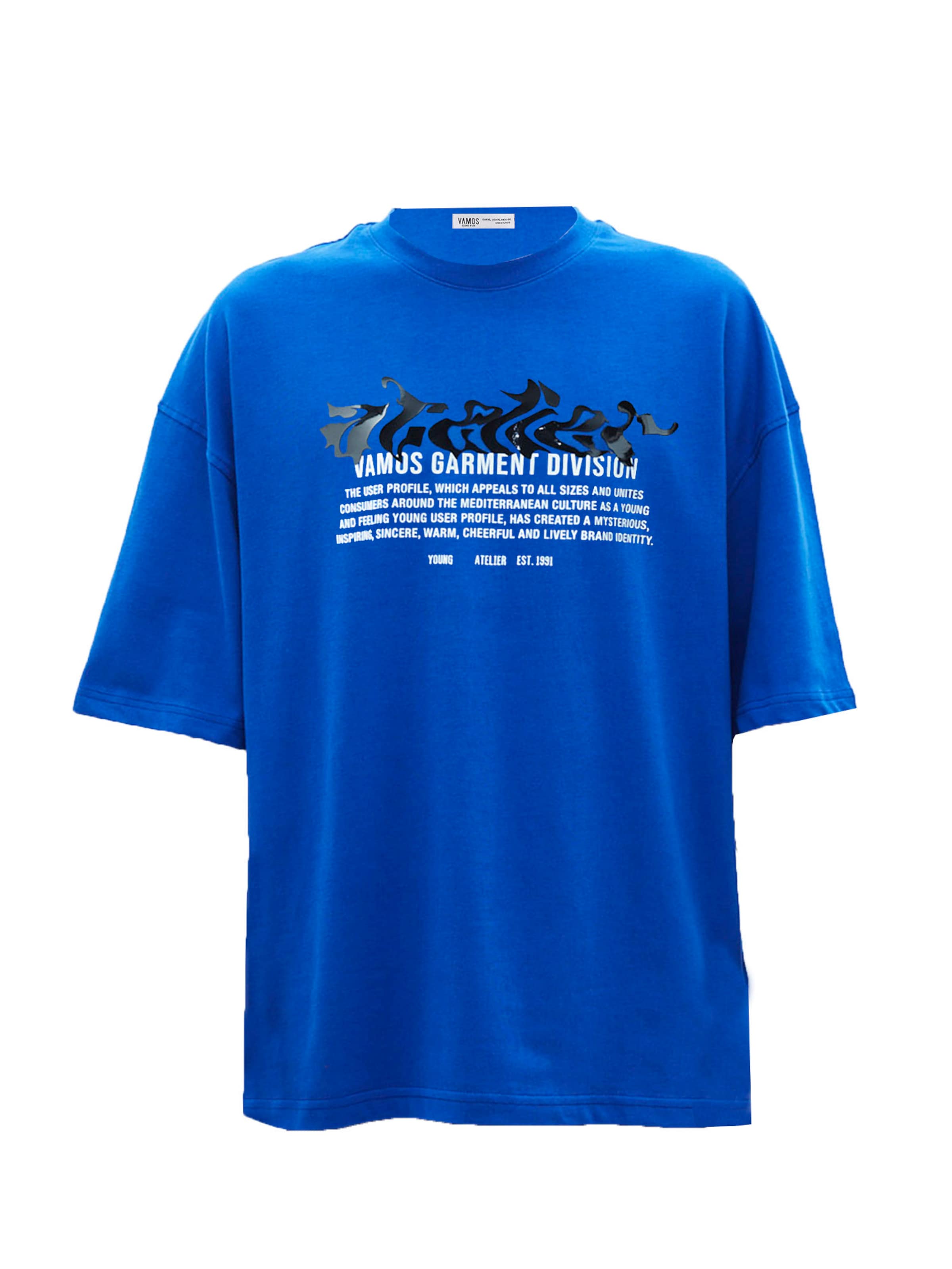 VAMOS CLO Μπλουζάκι σε μπλε: μπροστά