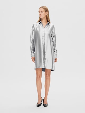 SELECTED FEMME Shirt Dress in Silver