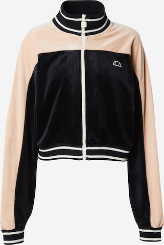 ELLESSE Sweatvest 'Bloom' in Zwart: voorkant