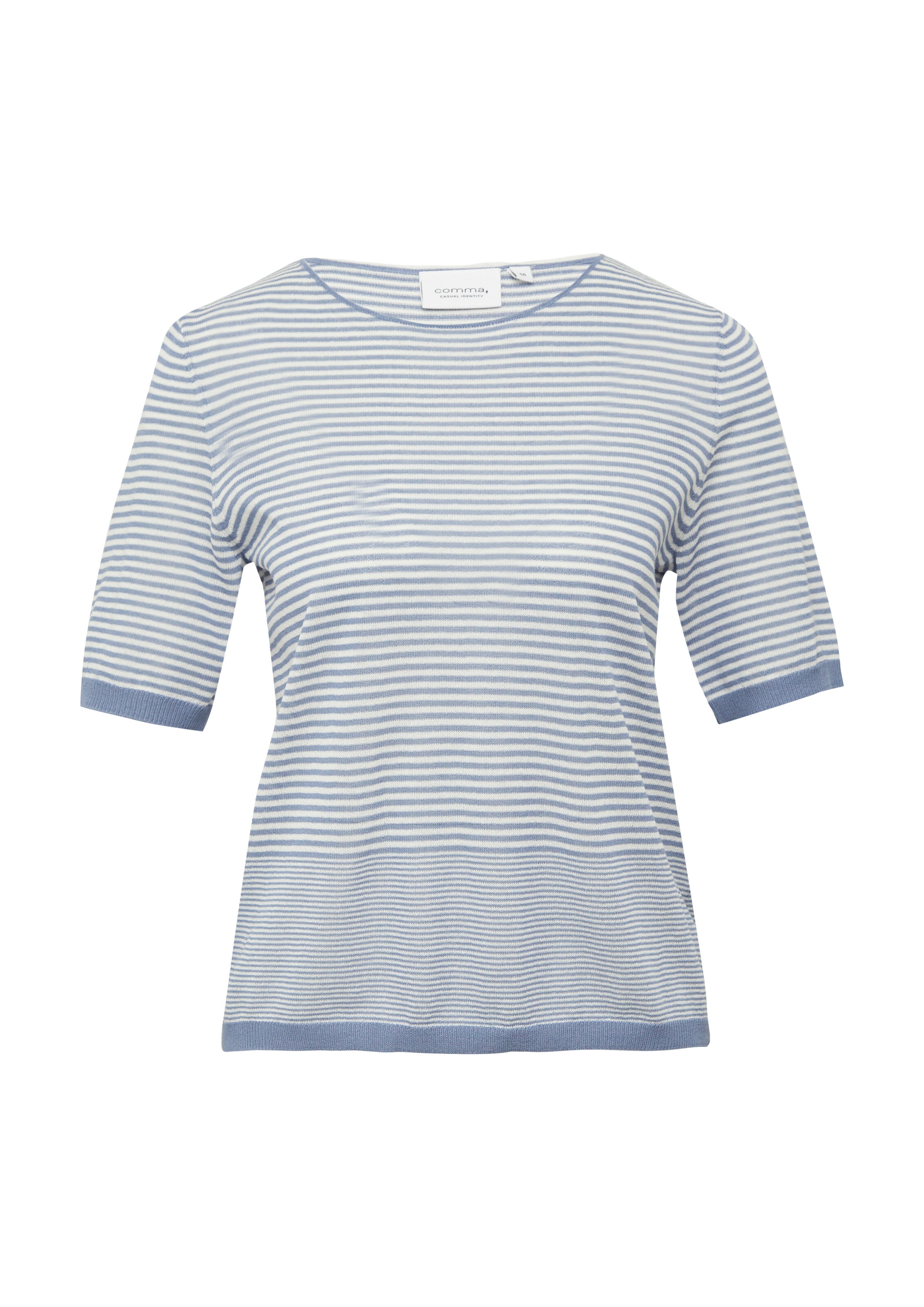 comma casual identity Sveter - Modrá: predná strana