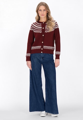 DreiMaster Maritim Gebreid vest in Rood