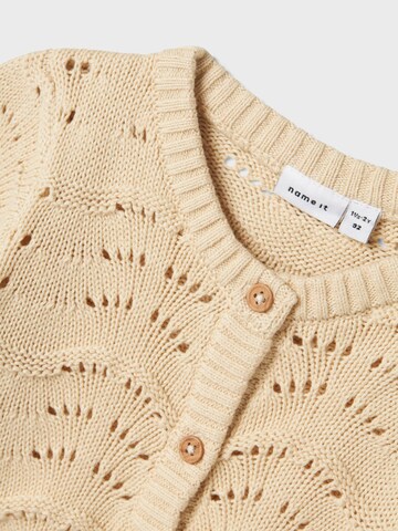 NAME IT Strickjacke in Beige