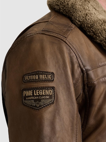 PME Legend Übergangsjacke 'A-2 Snowprop leather jacket'‌‌ in Braun